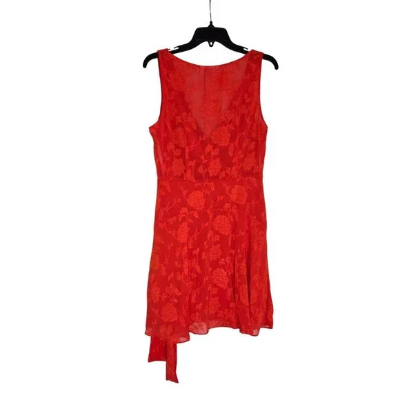 Premier Amour Sleeveless Fit + Flare Dress, 10, Red - Picture 8 of 11